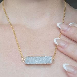 Gold plated Agate Necklace